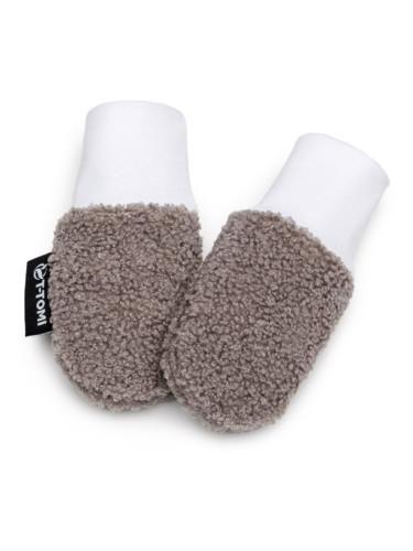 T-TOMI TEDDY Gloves Grey ръкавици за деца от раждането им 0-6 months 1 бр.
