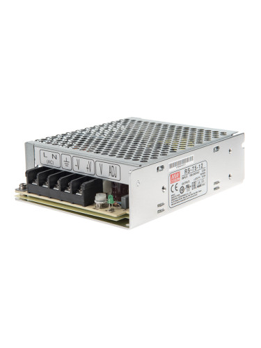 Импулсно захранване, за LED осветление, 12VDC,  72W, 230VAC, 6A, IP20, RS-75-12