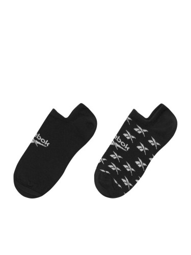 Reebok Комплект 3 чифта къси чорапи унисекс CL FO Invisible Sock GG6679 Черен