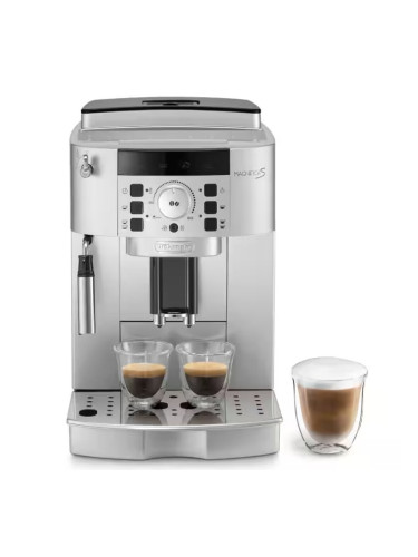 Кафеавтомат DeLonghi Magnifica S (ECAM 22.110.SB), 1450W, 15 bar налягане, възможност за мляно кафе, сребриста