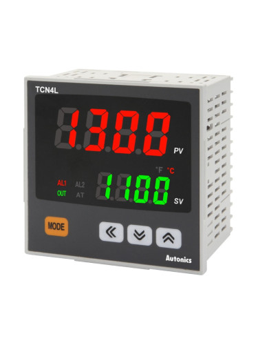 Термоконтролер TCN4L-24R, 100~240VAC, -100~1700°C, Cu50, Pt100, J, K, L, R, S, T, релеен/SSR+2 аларми