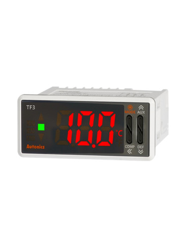 Термоконтролер TF33-31H-R, 24/12~24VAC/VDC, -99~99.9°C, NTC, 3 релейни, часовник