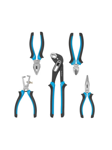 Комплект клещи, 230mm, 5 броя, RB-1012, Rebel