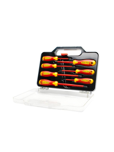 Комплект от 7 отвертки, изолирани 1000V, прави и кръстати, SD-8012, PRO'S KIT