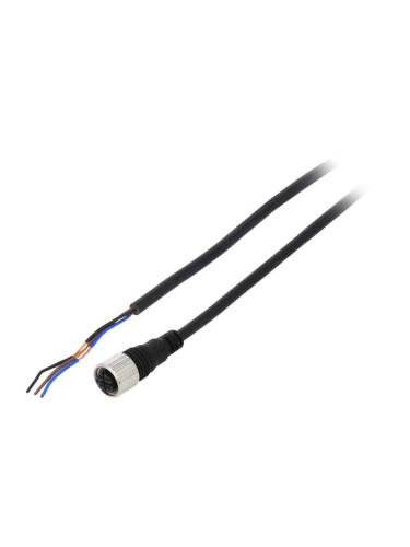 Кабел за датчик CID3-2, 3пина, прав конектор, 2m, M12mm