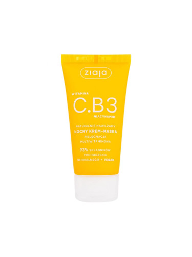 Ziaja Vitamin C.B3 Niacinamide Night Cream-Mask Нощен крем за лице за жени 50 ml