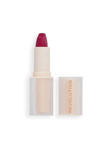 Makeup Revolution London Lip Allure Soft Satin Lipstick Червило за жени 3,2 гр Нюанс Material Girl Wine