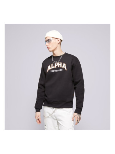 Alpha Industries Суитчър College Sweater мъжки Дрехи Суичъри 14630103 Черен