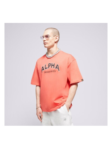 Alpha Industries Тениска College T мъжки Дрехи Тениски 146501711 Червен