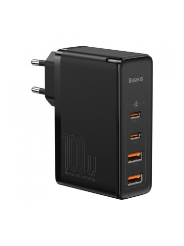 Зарядно за стена BASEUS GaN2 Pro 100W 2x USB Type A / 2x USB Type C PD QC4.0+ (CCGAN2P-L01) черно
