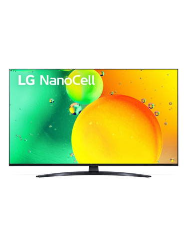 Телевизор LG 43NANO763QA, 43" (109.22 cm) 4K/UHD LED Smart TV, HDR, DVB-T2/C/S2, Wi-Fi, LAN, Bluetooth, 3x HDMI, 2x USB