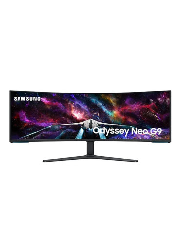 Монитор Samsung Odyssey Neo G9 LS-57CG952N (2023), 57" (144.78cm), VA панел, 240Hz, Dual UHD, 1ms, 1 000 000:1, 420cd/m2, HDMI, DisplayPort