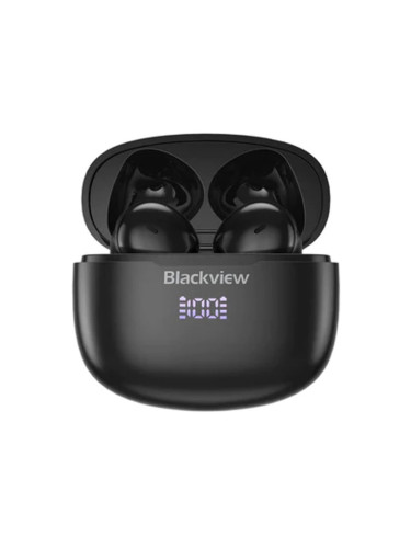 Слушалки Blackview AirBuds 7, безжични, микрофон, до 6 часа време на работа, Bluetooth, 13mm драйвери, тип тапи" IPX7 водоустойчивост, черни