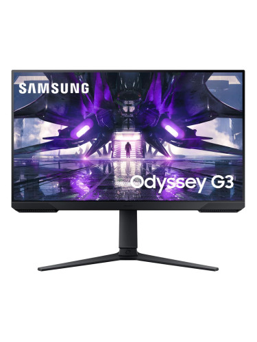Монитор Samsung Odyssey G3 LS-27AG322N, 27" (68.58cm) VA панел, 165Hz, Full HD, 1ms, 100 000 000:1, 250cd/m2, DisplayPort, HDMI