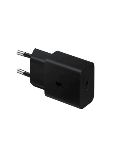 Оригинално зарядно устройство комплект Samsung EP-T1510XBEGEU с кабел 15W USB-C, 220V Super Fast Charging в кутия, Черно