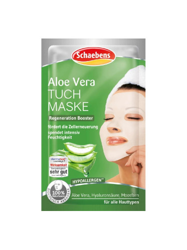 SCHAEBENS Aloe Vera Sheet Mask  Маска за лице дамски  