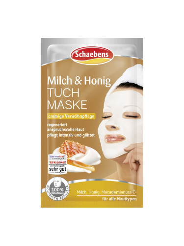 SCHAEBENS Milk and Honey Sheet Mask  Маска за лице дамски  