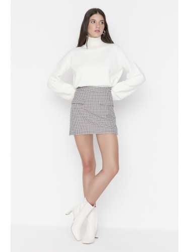 Trendyol Σορτς - Γκρι - Κανονική Μέση