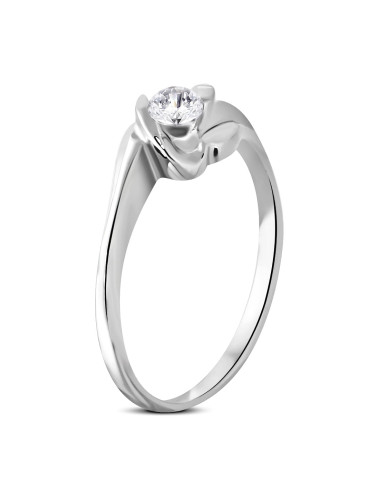 Engagement ring surgical steel CZ shine