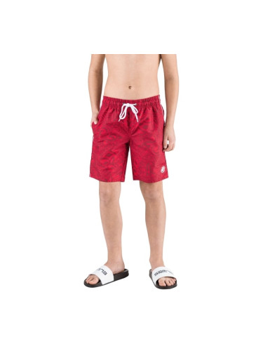 Red Boys' Patterned Swimsuit SAM 73