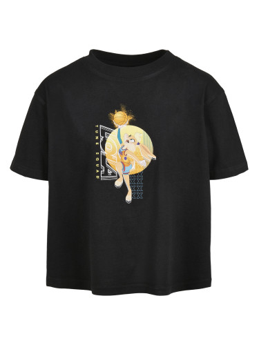 Kids Space Jam Lola Playing Cropped Tee Black