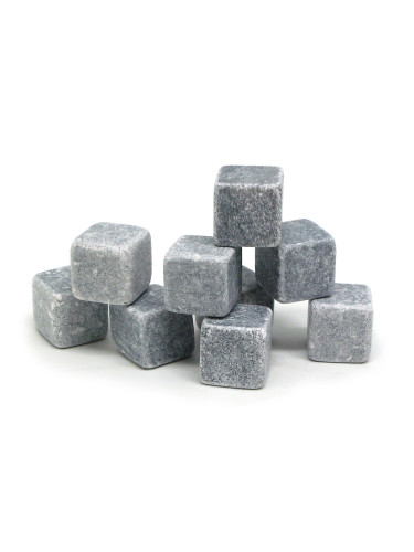 Oхладители за напитки от естествен камък Vin Bouquet STONE  ROCKS - 9 бр.