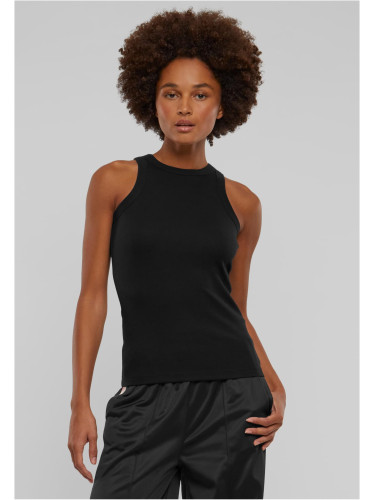 Дамски оребрен потник - комплект от 2 черни