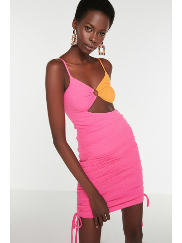 Trendyol Multicolored Knitted Formal Evening Dress