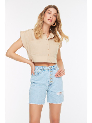 Дамски къси панталони Trendyol Denim