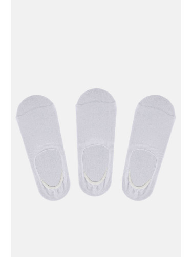 Avva Men's White 3-packs Flat Shoes with Socks
