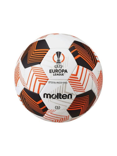 Molten F5U5000-34 UEFA EUROPA LEAGUE Футболна топка, бяло, размер