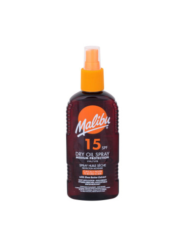 Malibu Dry Oil Spray SPF15 Слънцезащитна козметика за тяло 200 ml