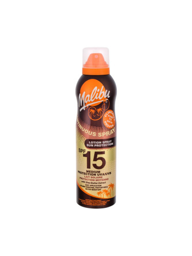 Malibu Continuous Spray SPF15 Слънцезащитна козметика за тяло 175 ml