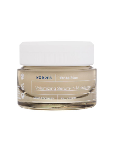 Korres White Pine Volumizing Serum-in-Moisturizer Дневен крем за лице за жени 40 ml