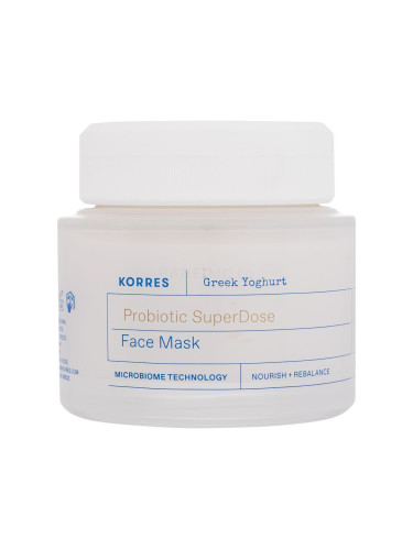 Korres Greek Yoghurt Probiotic SuperDose Face Mask Маска за лице за жени 100 ml