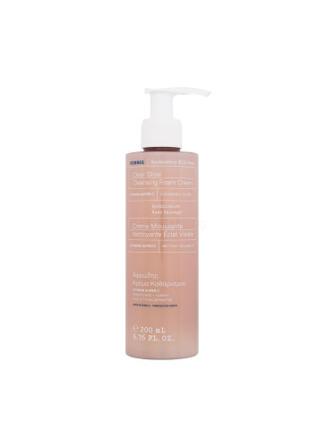 Korres Apothecary Wild Rose Clear Glow Cleansing Foam Cream Почистващ крем за жени 200 ml