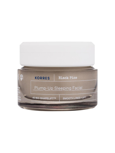 Korres Black Pine Plump-Up Sleeping Facial Нощен крем за лице за жени 40 ml