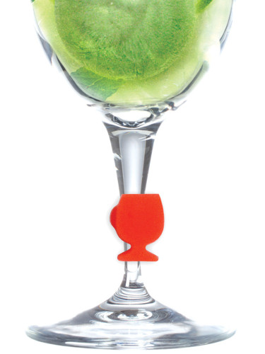 Сет силиконови украси Vin Bouquet за чаши - 8 бр.