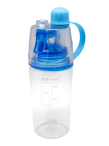 Бутилка за вода Nerthus със спрей - 400 мл