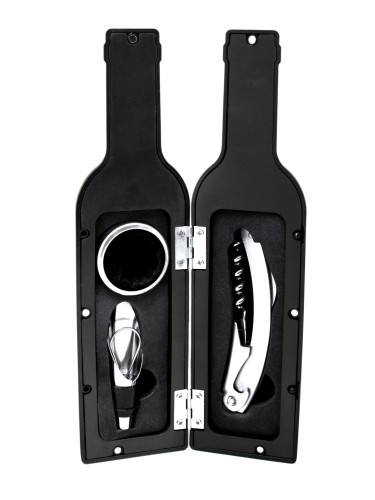 Подаръчен сет аксесоари за вино Vin Bouquet BOTTLE от 4 части