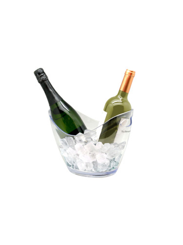 Охладител за бутилки Vin Bouquet ICE BUCKET TWO прозрачен - за 2 бутилки