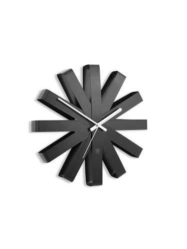 Часовник за стена UMBRA RIBBON - цвят черен