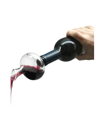 Сет стъклен мини декантер и вакуум помпа Vin Bouquet