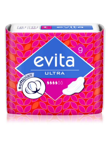 BELLA Evita Ultra Softiplaint санитарни кърпи 9 бр.