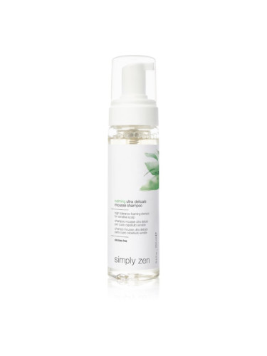 Simply Zen Calming Ultra Delicate Mousse Shampoo успокояващ шампоан за чувствителна кожа 200 мл.