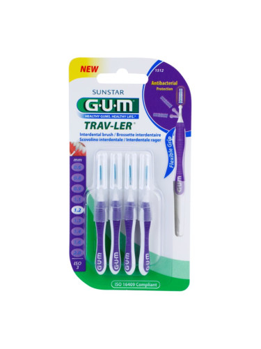 G.U.M Trav-Ler Interdental четки за междузъбно пространство 1,2 mm 4 бр.