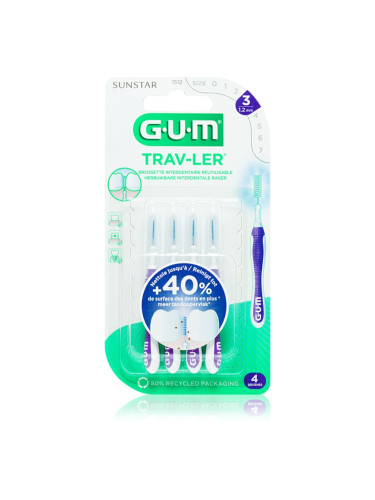 G.U.M Trav-Ler Interdental четки за междузъбно пространство 1,2 mm 4 бр.