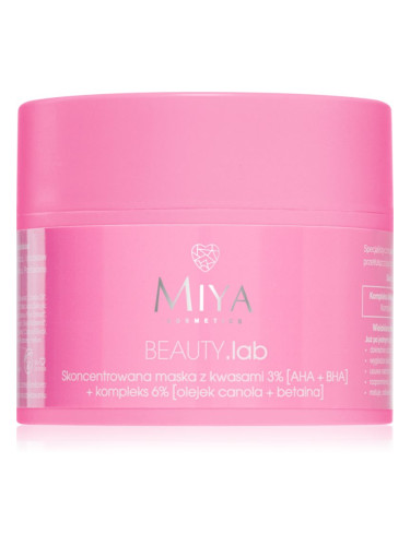 MIYA Cosmetics BEAUTY.lab ексфолираща маска 50 гр.