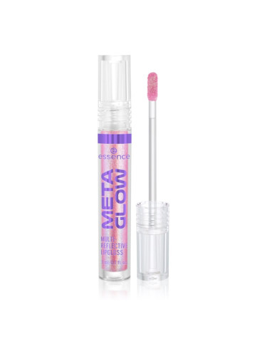 Essence META GLOW MULTI-REFLECTIVE гланц за устни холографичен ефект цвят 03 Pink Vision 3 мл.
