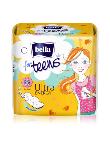 BELLA For Teens Ultra Energy санитарни кърпи за девойки 10 бр.